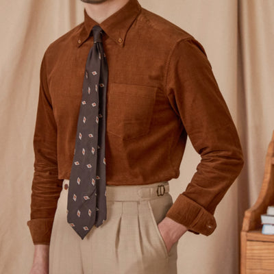 Camisa de Pana de Algodón Manga Larga Estilo Americano Japonés - Image 17