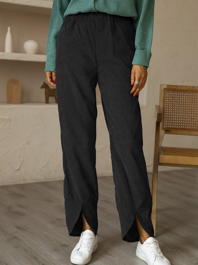Pantalones de Pana Gruesa con Cintura Elástica - Comodidad para Otoño e Invierno - Image 16