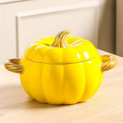 Sopera de Cerámica Decorativa Calabaza con Tapa - Image 6