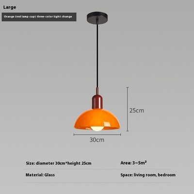 Lámpara Colgante Bauhaus Retro de Cristal para Restaurante - Image 17