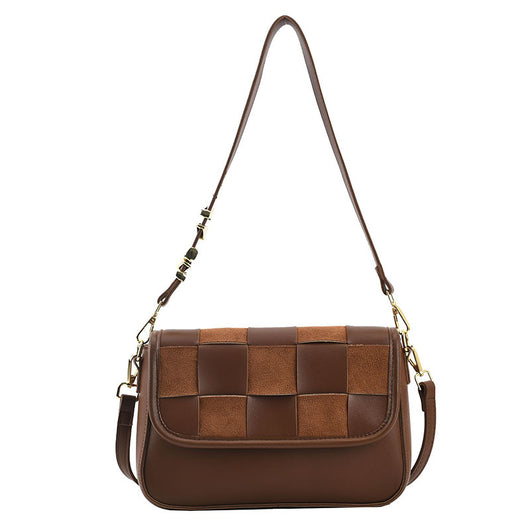Bolso Bandolera Cuadrado Pequeño Textura Tejida Mate Otoño Invierno - Image 10