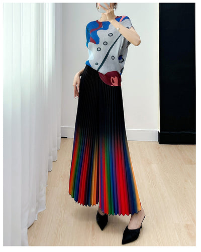 Pantalón Ancho Plisado Degradado Efecto Reductor - Versátil y Moderno - Image 21