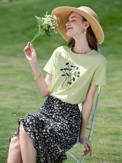 Camiseta Básica de Algodón para Mujer - Image 3
