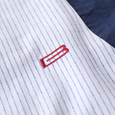 Camisa Suelta de Rayas Verticales Manga Larga para Hombre - Image 5