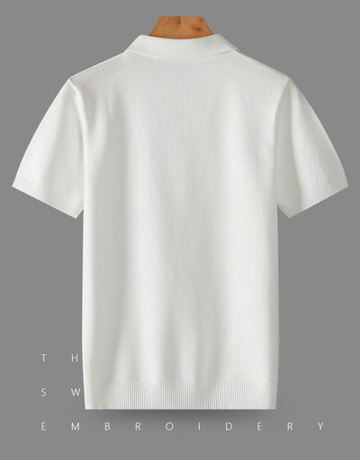 Polo Manga Corta Hombre Moderno para Otoño Invierno - Image 9