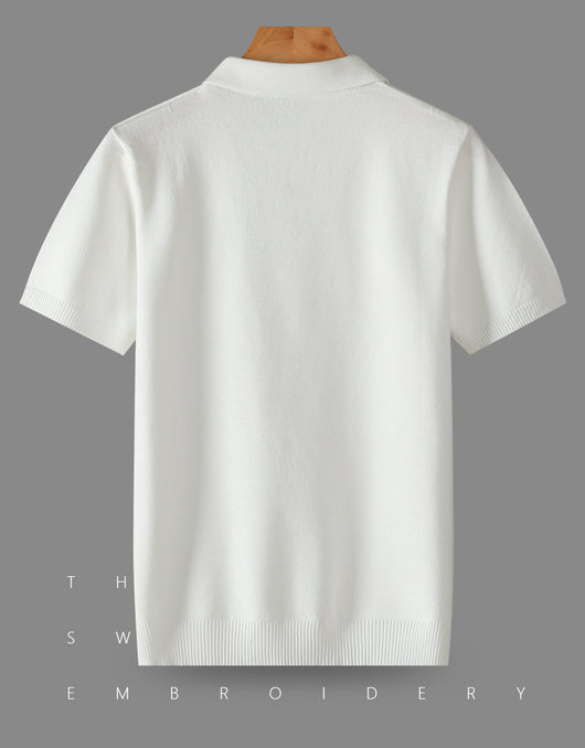 Polo Manga Corta Hombre Moderno para Otoño Invierno - Image 9