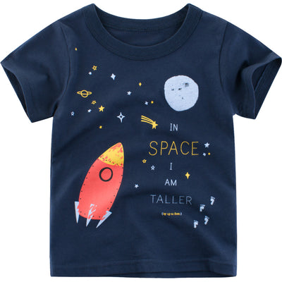 Camiseta Infantil con Estampado de Cohete - Image 7