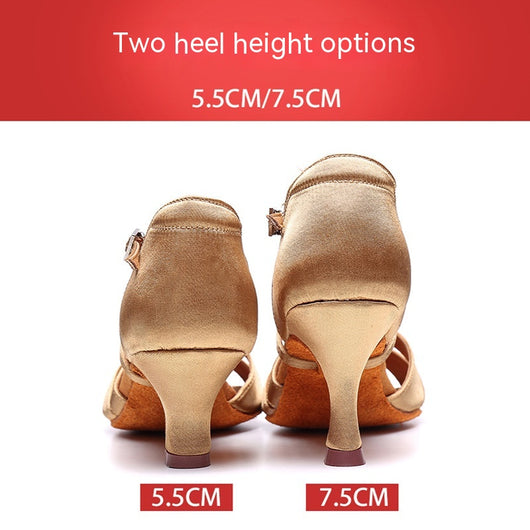 Zapatos de Tacón para Baile Latino con Suela Flexible - Image 3
