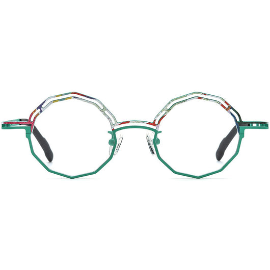 Armazón de Gafas Multimaterial Ultraligero en Titanio Puro para Miopía - Image 4