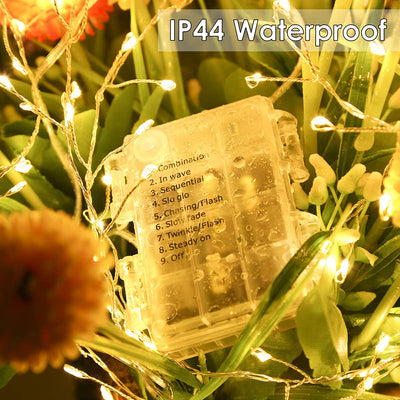 Guirnalda de Luces LED Cobre Blanco Cálido con Control Remoto para Decoración - Image 8