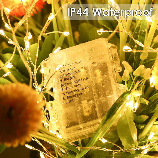 Guirnalda de Luces LED Cobre Blanco Cálido con Control Remoto para Decoración - Image 8