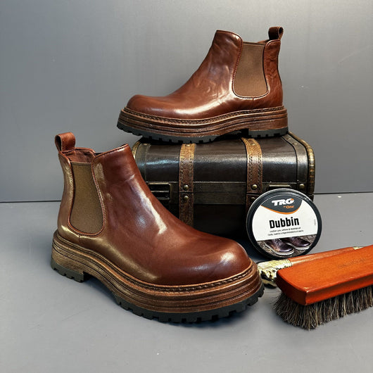 Botas Martin de Cuero Genuino Estilo Retro para Hombre - Image 3