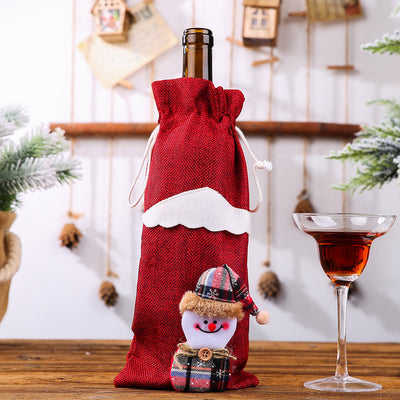 Funda Protectora Navideña para Botellas de Vino - Decoración de Mesa y Hogar - Image 9