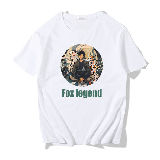 Camiseta Manga Corta Hombre Algodón Puro Estilo Náutico Japonés Suelta - Image 3