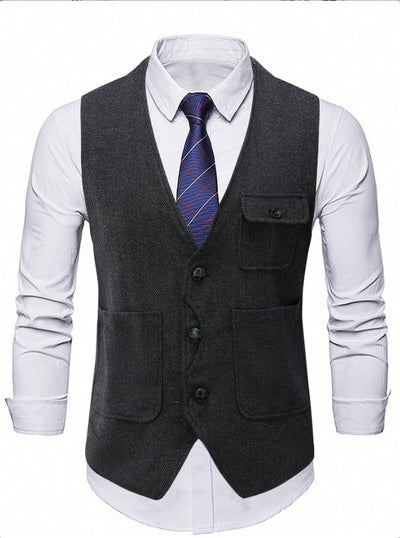 Chaleco Ejecutivo de Corte Clásico para Hombre - Image 10