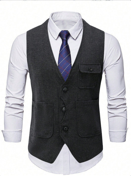 Chaleco Ejecutivo de Corte Clásico para Hombre - Image 10