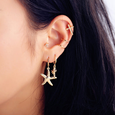 Aretes de Perla Artesanales Lujo Ligero Serie Océano - Clip Europeo Americano - Image 31