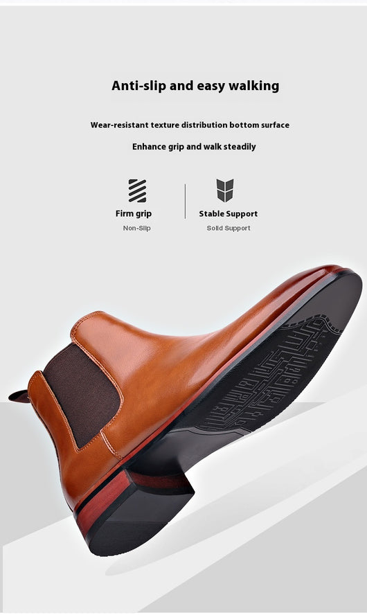 Botas Chelsea para Hombre Otoño Respirables Punta Afilada - Image 12