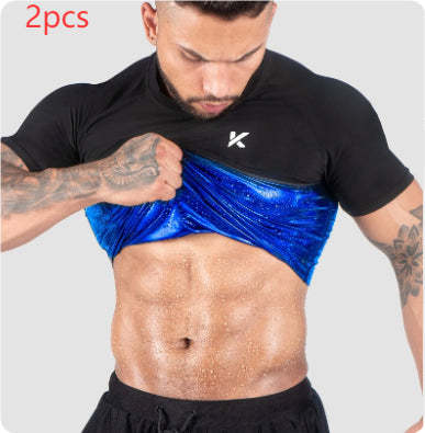 Pack 2 Camisetas Sauna Gris Jaspeado para Hombre - Image 4