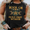 Blusa Tank Top Estampada Cuello Redondo Estilo Boho