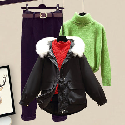 Conjunto de Sudadera Acolchada de Algodón para Mujer - Image 37