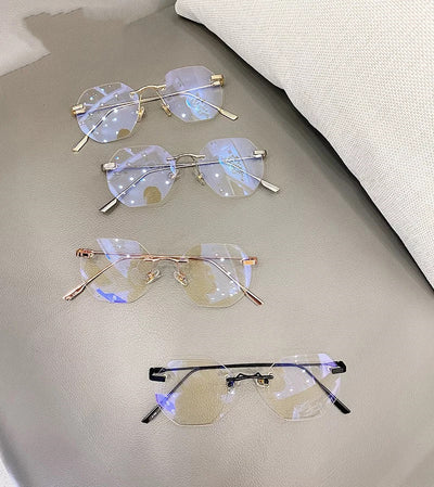 Gafas Sin Marco Doradas - Diseño Elegante para Hombre - Image 7