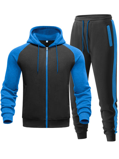 Sudadera con Capucha Raglan Bicolor para Hombre - Casual y Deportivo - Image 19
