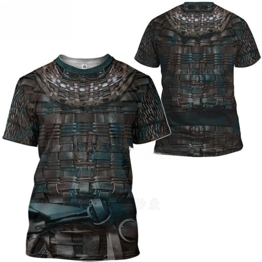 Playera Halloween 3D de Hombre con Diseño Tatuaje Digital