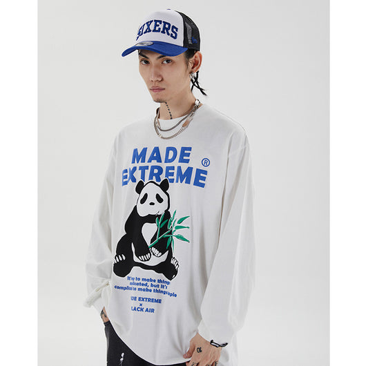 Sudadera Oversize con Estampado Panda - Mangas Largas - Image 7