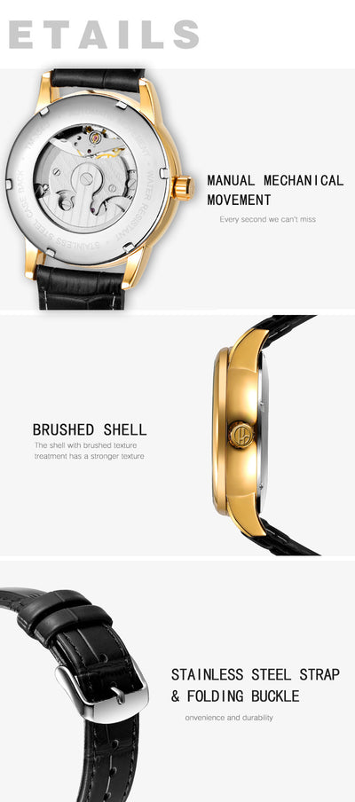 Reloj Mecánico Automático Diseño Luna Hueca - Image 10