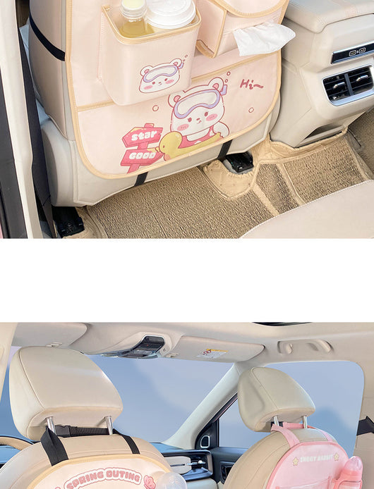 Organizador de Asiento Trasero del Auto con Protector Antimanchas - Image 32