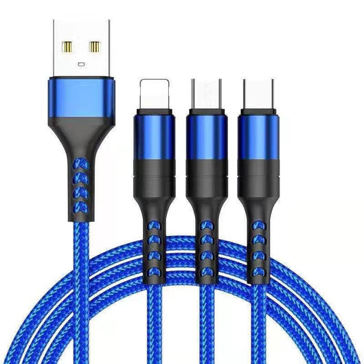 Cable de Carga Rápida Trenzado Android con Triple Conectividad - Image 9