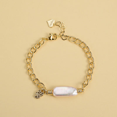 Pulsera Vintage Clásica con Perlas y Metal Europeo Americano - Image 16