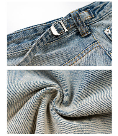 Shorts de Mezclilla Retro Holgados para Hombre - Estilo Verano - Image 17