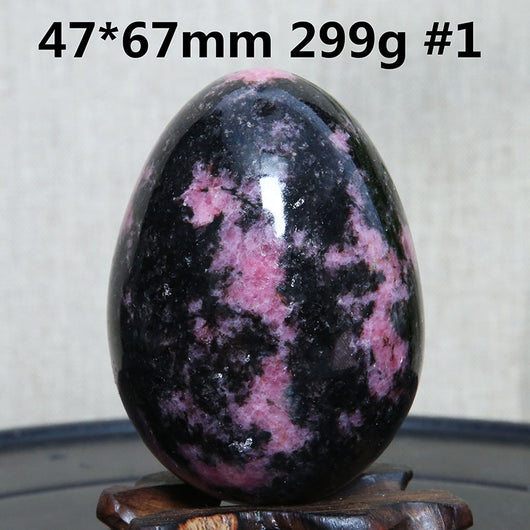 Huevo de Turmalina Negra Natural - Piedra Cristal Ornamental - Image 2