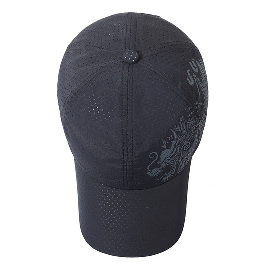Gorra de Béisbol Hombre Estilo Chino Dragón Impreso Poliéster - Image 4