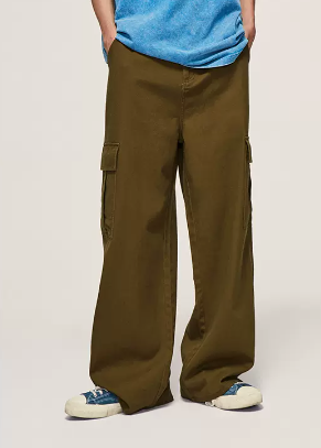 Pantalón Overol Casual Negro Expansion Tide con Bolsillos Amplios para Hombre Talla Grande - Image 4