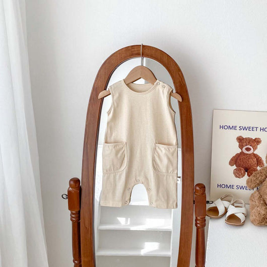 Enterizo Nórdico Minimalista para Bebé - Unisex sin Mangas - Image 8