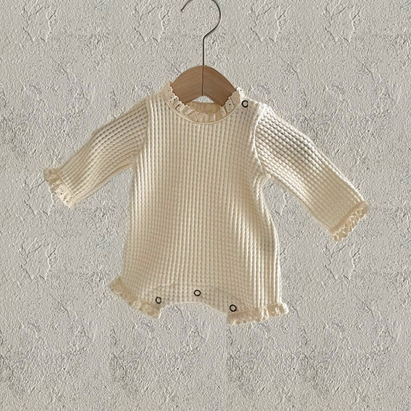 Pijama Tipo Waffle para Bebé y Niño - Diseño Unisex Cómodo