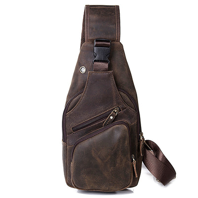 Bolsa de Pecho en Cuero Genuino para Hombre - Image 7
