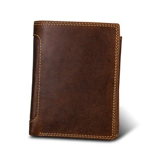 Cartera de Cuero Artesanal Grabada Retro para Hombre - Image 63