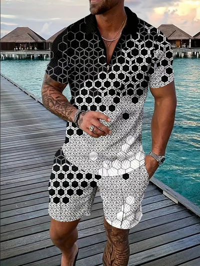 Conjunto Deportivo Polo y Shorts para Hombre - Image 8
