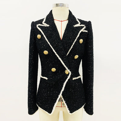 Saco Ejecutivo de Lana con Flecos - Corte Slim Doble Botonadura - Image 12