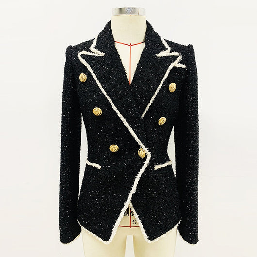 Saco Ejecutivo de Lana con Flecos - Corte Slim Doble Botonadura - Image 12