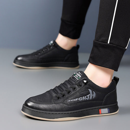 Zapatos de Cuero Casual Transpirables para Hombre - Diseño Versátil - Image 4