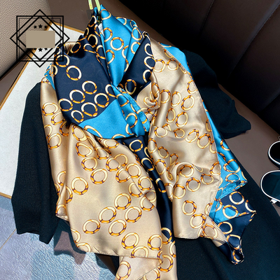 Foulard Ligero de Seda para Mujer - Bufanda Larga Elegante de Verano - Image 62