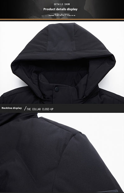 Abrigo Holgado con Capucha para Hombre - Image 9