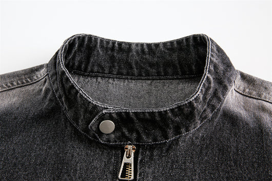 Chaqueta Denim Patchwork Contraste - Unisex Estilo Street - Image 17