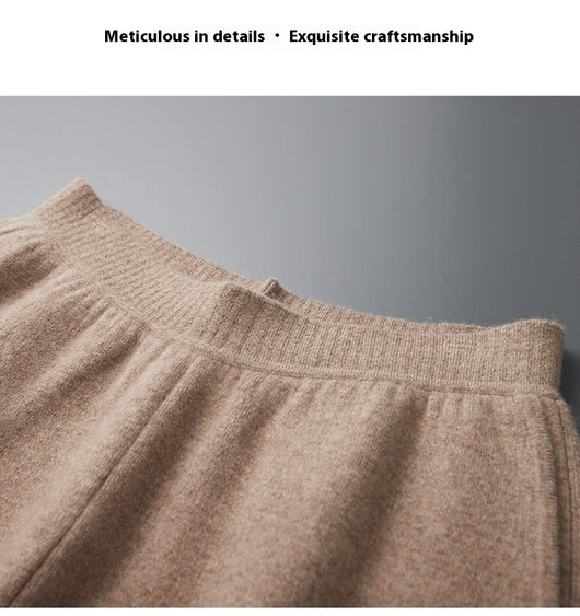 Pantalones de Cachemira Gruesa Talle Alto para Hombre - Image 14