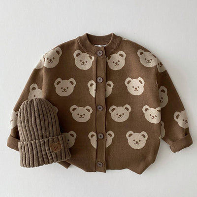 Suéter Abrigo Infantil Osito Adorable Cuello Redondo - Image 9